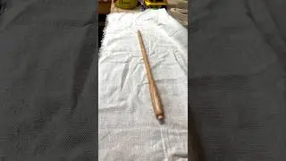 Making a wand. #make #woodturning #turning #lathe