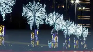 light display on Abu Dhabi Corniche to celebrate #HijriNewYear