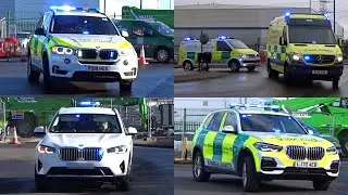 HART CONVOY, Ambulance Officers & Ambulances turning out from Sandwell Ambulance Hub, West Midlands