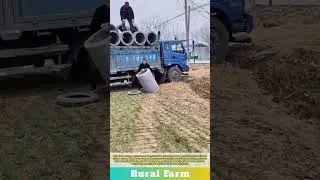 Manual Concrete Pipe Unloading Smart: Solution for Unloading Heavy Pipes Without a Crane