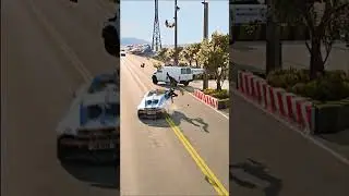 Realistic Highway Car Crashes #129