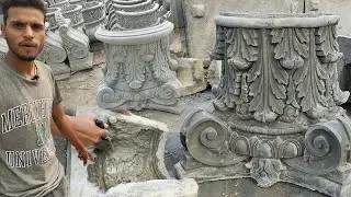 How Wonderful Design Cement Pillar Foot are Made | diy cement craft ideas