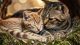 Ginger Cat Helps Mama Build a Cozy Small Home
