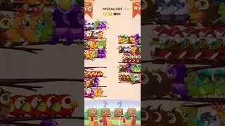 bird sort 2 color puzzle solution niveau 624 #games #gaming #puzzle #puzzlegame #androidgames
