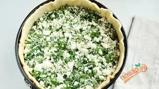 Spring pie with greens