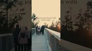 Big Journeys Begin with Small Steps ❄️ Winter Sunset Canopy Walk (Rogla, Slovenia)