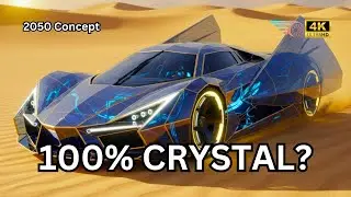 Crystalis Aurora Crystal Concept 2050: This Car Actually FLIES to Avoid Friction! | Beyond Asphalt