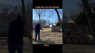#axe #axethrowing #fyp #asmr #wood #target #nj #backyard #fun #slomo #axetok #followme #lumberjack