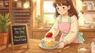 Cafe Kitchen Ambience☕🍰|Cooking Cute& Aesthetic✨#lofi #animation #aesthetic #asmr #cafe