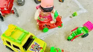 Mini toys vedio \ gadi wala cartoon \ Trector toy \ jcb bus truck gadi 