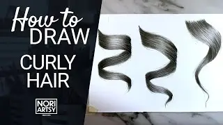 How to Draw Different Types of Curly Hair | NoriArtsy