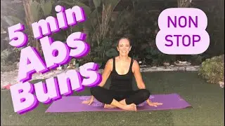 5 min ABS and BUNS Workout | Michelle Wilson