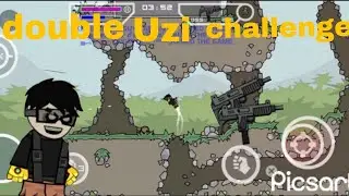 Double UZi challenge☠️ in mini militia game play ☠️☠️