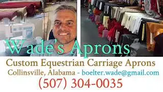 Equestrian Carriage Driving Apron Tailor Process