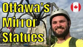 Ottawa's Mirror Statues #InternationalStaycationChallenge