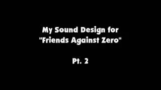 My Sound Design for 