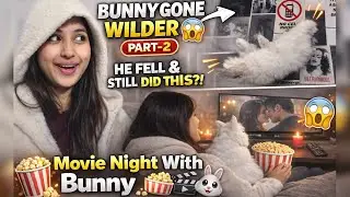 BUNNY FELL DOWN 😨BUT MOVIE MUST GO ON 🍿