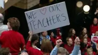Wisconsin Protests Gain Momentum Causes Fear 2/18/2011