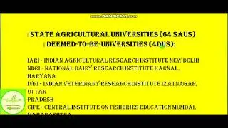 ICAR NATIONAL INSITITUTE AND REVISED NAME
