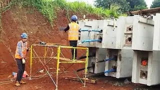 proses penyambungan beton girder bentangan jembatan