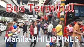 Manila, Philippines BUS Terminal Looks like in Normal Day. 2023