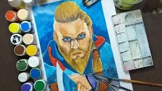 Assassin's Creed Valhalla | Eivor's Portrait/Poster | Acrylic Colour Painting/Portrait |Time Lapse