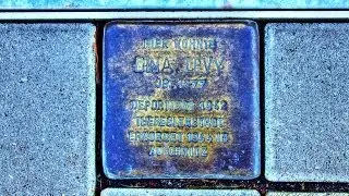🔴 DINA LEVY &bull; Bahnhofstra&szlig;e 5 &bull; STOLPERSTEIN f&uuml;r NORTHEIM - EIN KUNSTPROJEKT F&Uuml;R EUROPA ...