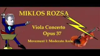 MIKLOS ROZSA Viola Concerto Opus 37 - Part 1