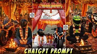 Trending Bike Wedding Photo Editing Prompt | Bike Ke Sath Shaadi Ai Photo Editing | Chatgpt Editing