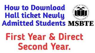 How to Download Hall Ticket/Hall Ticket MSBTE 2021/MSBTE Hall Ticket Winter 2021
