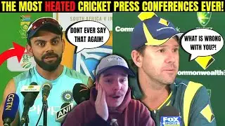 The 5 Most HEATED Cricket Press Conferences Of All Time Reaction!