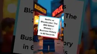 Netflix vs Blockbuster: The $50 Billion Mistake  | Business History in 60 Seconds
