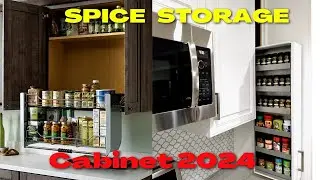Spice Cabinet Organization Ideas | Kitchen Storage Cabinet #kitchenstoragecontainer  #viral2024