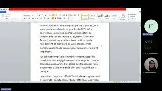 Audit comptable et financier : Les normes d'audit comptable et financier TP