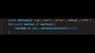 How to Avoid Console Print in the Production Environment in Angular