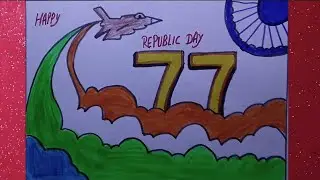Republic day Drawing easy | 26 January 2026 Drawing | Happy Republic Day Drawing Easy Poster Drawing