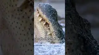 Gatorcicles: Frozen Alligators in the South's Deep Freeze! 🐊 #winter #nature #alligator #ice #snow