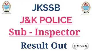 J&K Police Sub Inspector Resut OUT