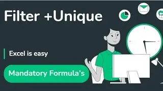 UNIQUE + FILTER Formula in Excel | Remove Duplicates Easily