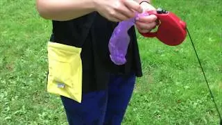 Dog Poop Bag Carrier - An Easy Solution To Walking With Dog Waste by Coddled Canine