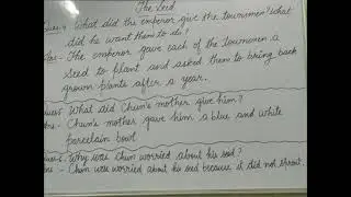 Question Answers (The Seed)