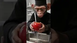 🍎 This Apple ASMR Sounds Illegal&hellip; #monkey #funny