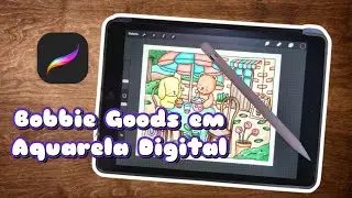 Pintando Bobbie Goods em aquarela digital - Watercolor Procreate