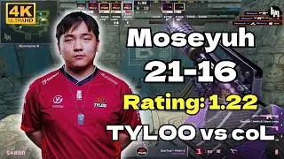Moseyuh (21-16) TYLOO vs coL (Ancient) | IEM Cologne 2025 Stage 1 | CS2 POV/DEMO