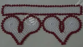 484.Damat Bohçası için Eskimeyen Klasiklerden  KIRMIZI KALPLİ Havlu Kenarı Modelim✔️