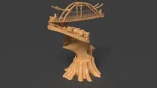 Chinese bamboo craft 3D model