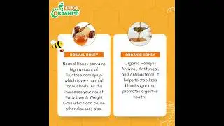 Difference between Regular Honey  & Organic Honey