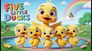 Five Little Ducks Waddle Away | Preschool Counting Song