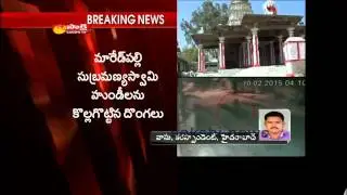 Temple theft caught on cctv footage in hyderabad
