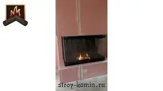 Самый популярный способ строительства трехстороннего дровяного камина с топкой Дельта 1000 Экокамин